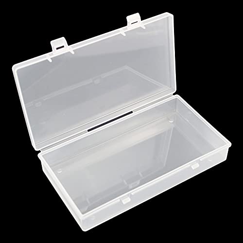 4 Pack Rectangular Clear Plastic Storage Containers 6.1x3.3x1.18 inch - size: 6.1 x 3.3 x 1.18 inch