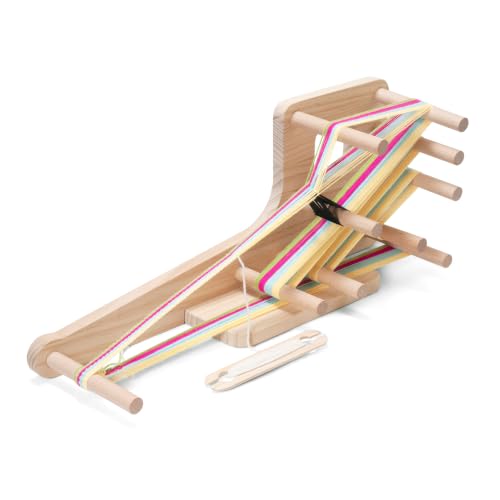 WILLOWDALE Inkle Loom for Knitting & Crochet Supplies, Wooden Knitting Loom