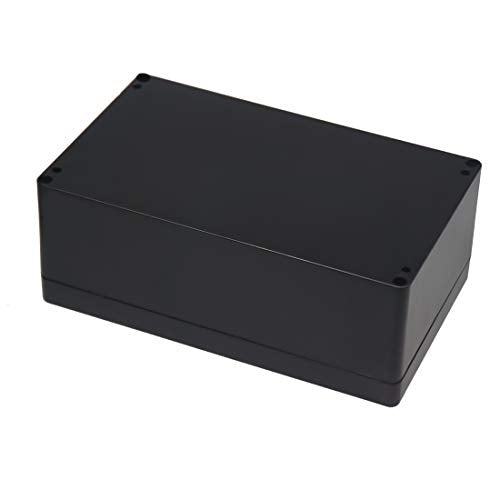 Junction Box, Zulkit Project Box IP65 Waterproof Outdoor Box ABS Plastic Electrical Boxes Electronic Enclosure Black 7.9 x 4.7 x 2.95 inch (200 x 120 x 75mm) - size: 7.9" x 4.7" x 2.95"(Pack of 1)