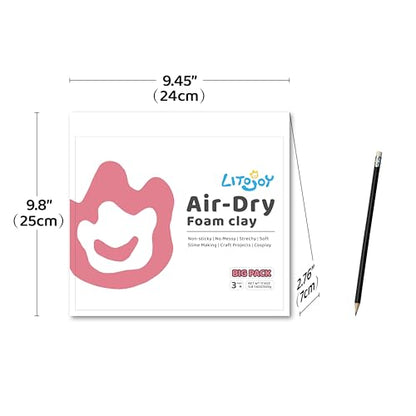 Skin Tone Air Dry Foam Clay 1.1lbs/500g, Soft & Easy to Mold - color: Peach