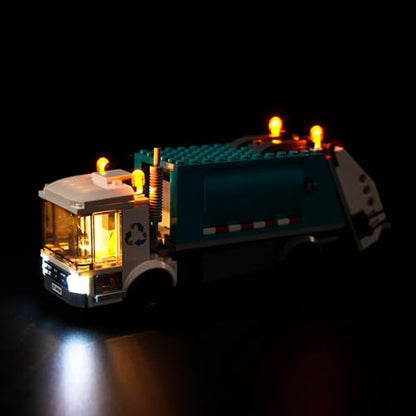 BrickBling LED Light Kit Compatible with Lego Recycling Truck 60386, New 2023 Lighting Compatible with Lego Garbage Truck- No Model Included