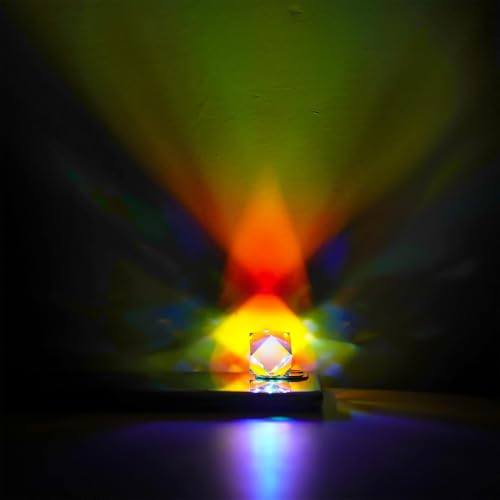 1'' Glass Prisms Colored Crystal Optical Prism Beam Splitter For Physics - style: 20mm Polyhedron prism