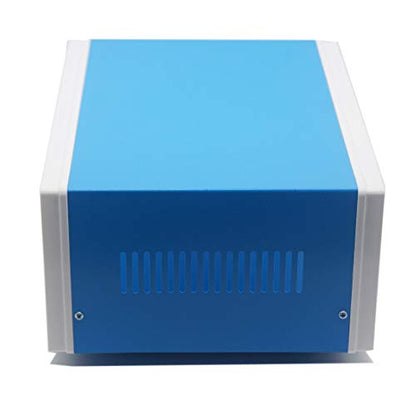 Zulkit Electronic Enclosures Blue Metal Enclosure Project Case DIY Box Junction Case Enclosure Preventive Case 12.6x10.6x4.7inch (320x268x120mm) - size: 12.6" x 10.6" x 4.7"
