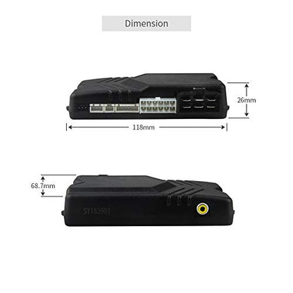EASYGUARD EC201-M9 2 Way Car Alarm System with 1.73 inch Big LCD Pager Display Remote Starter Turbo Timer Mode Shock Warning DC12V
