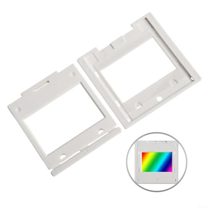 Plastic Transmission Diffraction Grating 50X50mm Frame, 80/300/600/1000/1200/1600 Lines For Light For Spectrum Analysis And Science Demonstrations(600lines/mm) - size: 600lines/mm