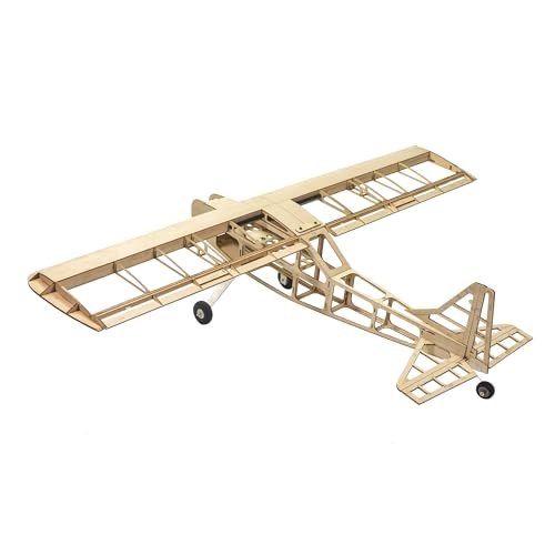 Balsa Wood Airplane Kits T05 Vogee-08 Training Plane, 32" Wingspan Laser Cut Unassembled RC Flying Model Aircraft to Build for Adults (KIT+Motor+ESC+Servo+Prop+Flim Pack) - color: Kit+motor+esc+servo+prop+flim Pack