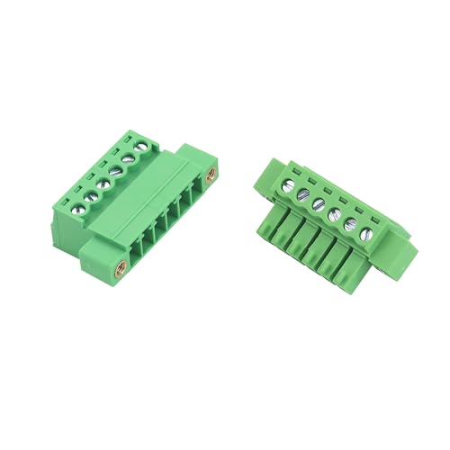 5Sets 6Pin 3.81mm Through-Wall Screw Terminal Block Connectors - size: 6 Pin