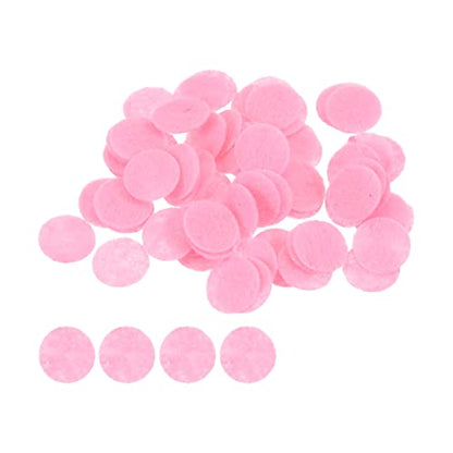 HARFINGTON 100pcs Round Felt Circles, 10mm 3/8" Pre Cut Felt Craft Pads Non-Woven Mini Felt Fabric Circles for DIY Sewing Handcraft Cut Projects Craft Finishing, Pink - color: Pink, size: 10mm