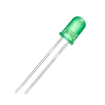 CHANZON 100 pcs 5mm Blinking Green LED Diode Lights 1.5Hz Flashing - color: G) Diffused Green (100pcs)