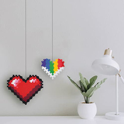 PLUS PLUS Puzzle By Number, Hearts - 250 Piece Building Set - style: Hearts