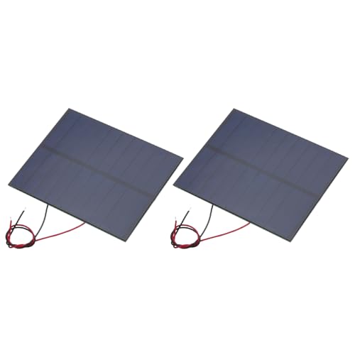 MECCANIXITY 2Pcs 5V 1.15W 230mA Mini Solar Panels with Cable - style: 5V 1.15W 230mA
