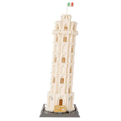 Oichy Leaning Tower of Pisa Building Blocks Set, 1334 PCS Famous Architecture Model Building Kits, Collection Leaning Tower of Pisa Model Blocks for Adults and Kids - color: Leaning Tower of Pisa