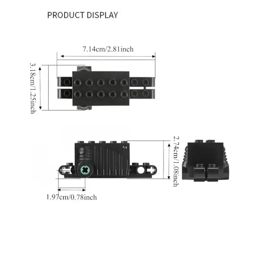 Pull Back Motor for Building Blocks Cars, 4 Pack, with Train Wheel and Axle, MOC Brick DIY Educational Toy Accessory