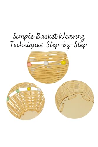 PEDDIG SHOP Beaded Basket Weaving Kit – DIY Rattan Craft Set for Beginners & Adults – Complete Basket Making Kit with Wooden Beading & Step-by-Step Guide