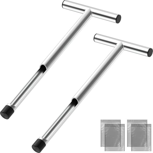 ForoGore 2 Pack 17 Inch Stainless Steel Soil Sampler Probe - size: 2 Pack 17 INCH