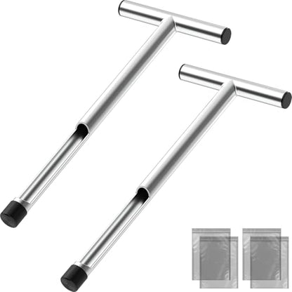 ForoGore 2 Pack 17 Inch Stainless Steel Soil Sampler Probe - size: 2 Pack 17 INCH