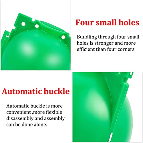 Air layering pods, Reusable Plant Rooting Device Plant Rooting Grow Box High Pressure Propagation Ball Grafting Device Botany Root Controller Garden Plant Rooter Box (Medium(3.1″×6PCS),Green) - color: Green, size: Medium（3.1″×6PCS）