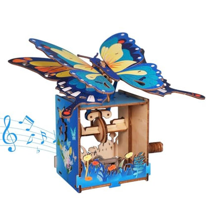 Music Park 3D Wooden Puzzle, Butterfly Music Box - color: Colorbutterfly