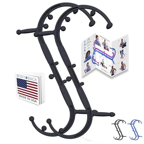 Body Back Buddy Elite Back Massager & Neck Massager for Pain Relief, Black - color: Black, size: Elite Bundle