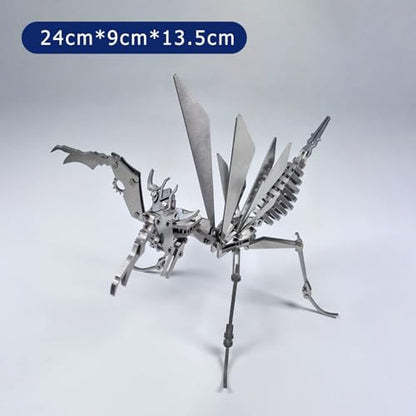 FILASLFT 3D Metal Puzzles for Adults,Mechanical Mantis 3D Puzzles - color: A3-spider King-silvery