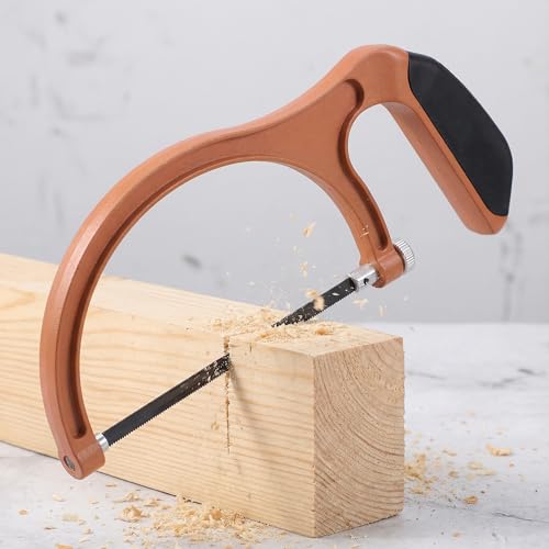 Angoily Hand Saw, Hacksaw with 5 Blade Replacement, Children Mini Table Saw for Wood Cutting, Kids Handsaw Hobby Hacksaw for Tree Trimming,PVC Pipes, DIY Woodworking Crafts