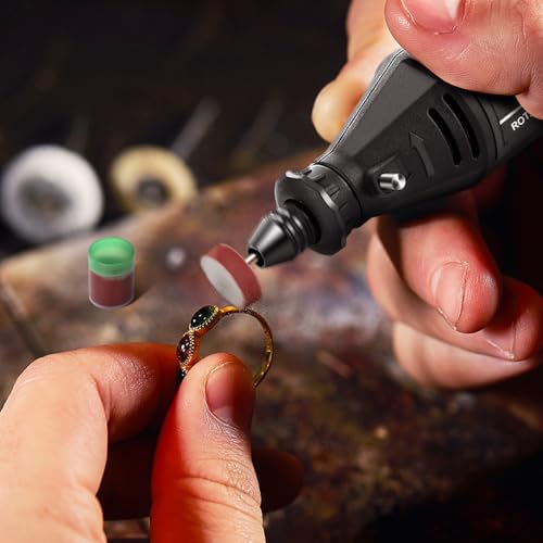GOXAWEE Mini Rotary Tool Kit with Flex Shaft & Keyless Chuck -140Pcs, Black - color: Black Rotary Tool Kit