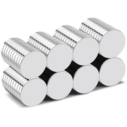 TRYMAG 80Pcs Small Round Magnets,12x2mm Refrigerator Magnet - size: 12x2mm-80Pcs