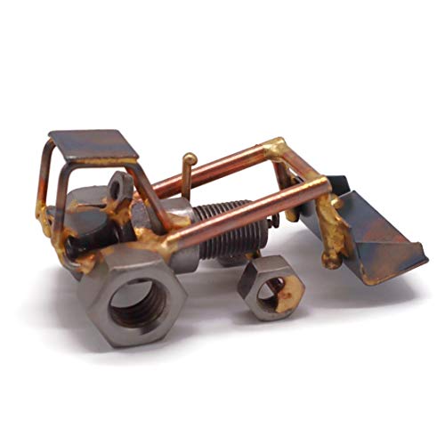 Front Loader Collectible Handmade Metal Art Figurine, Desk Accessories, Trophy, Boss Gift, Home Office Décor, Construction Worker Gift - style: Front Loader