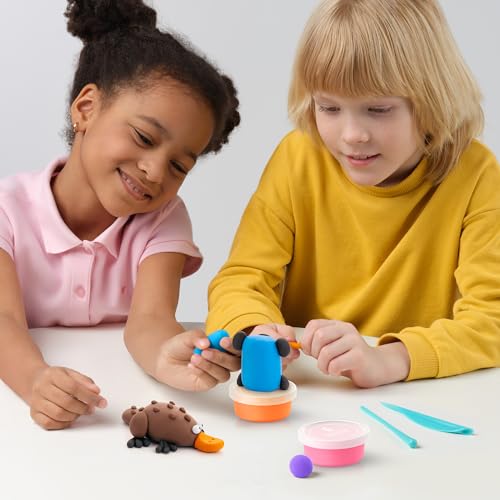 HEY CLAY Colorful Air Dry Clay Kit for Kids Modeling Gift Age 3+ (6 cans) - color: Australian Animals: Echidna, Cassowary, Wombat