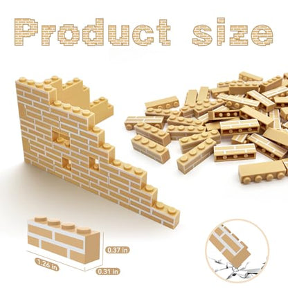 40PCS Classic Wall Building Bricks 1x4 Yellow Color, Compatible with Lego Part, ABS Material, Creative Building Sets for Home, School & DIY STEM Projects, Construction Toy for Kid Age6 7 8 9 10 11 12 - color: Yellow 40pcs