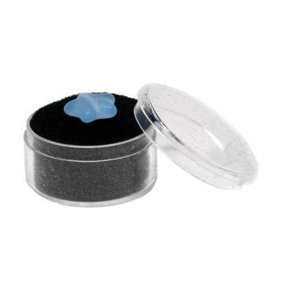 Novel Box 36 Medium Gem Jars with Black Foam Gemstone Tray 14.5x7.8x0.75 - color: Black Foam Liner with 36 Gem Jars