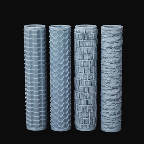 DND Terrain Texture Roller Set for Foam Modeling –Build Roofs for RPG Games - color: As744-c
