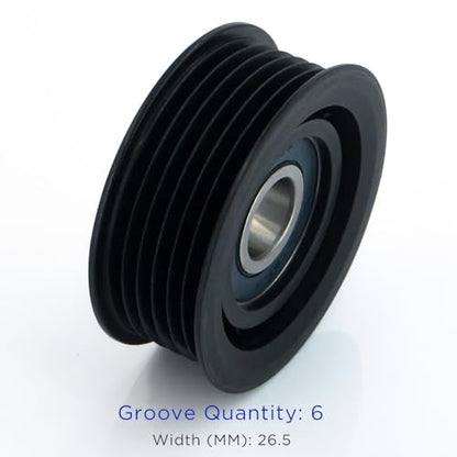 Belt Idler Pulley, 38082 Belt Tensioner Pulley for Select Chrysler, Dodge, Mercedes as Pacifica, Gladiator, Charger, Promaster etc Models. 45038 Automotive Replacement by KeeRoarin - size: 38082 - Universal