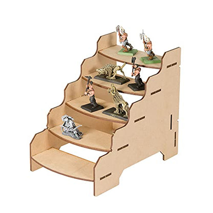 The Broken Token Modular Paint Rack - Half Shelf Organizer for Paint Bottles, Pots, Miniatures, Arts & Crafts Supplies - Customizable Extended Storage for Your Pieces, with Easy Organization & Access - style: Half Shelf