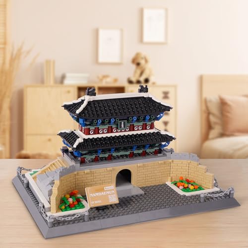 Oichy Namdaemun Model Building Kits, World Famous Architecture Building Blocks Set, Collection Namdaemun Toys Gifts Set for Adults and Kids(900 PCS) - color: Namdaemun
