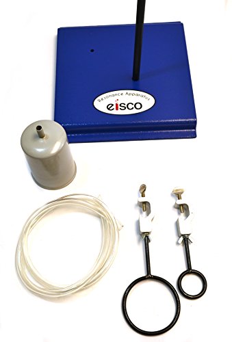 Eisco - Resonance Apparatus, 43" Tall, Acrylic Tube, Metal Stand & Base, Measures Speed of Sound, Frequency & Wavelength Experiments
