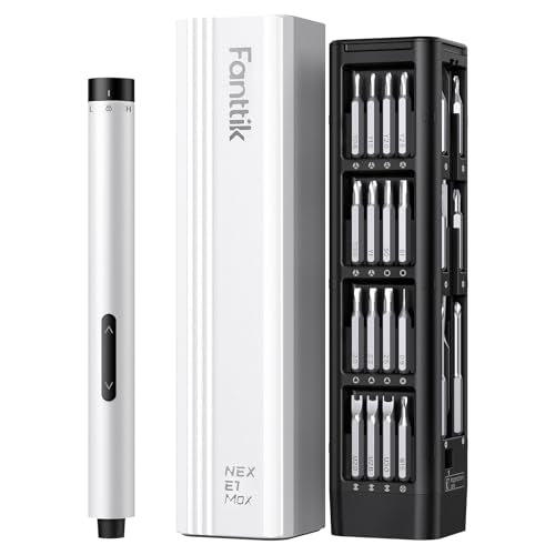 Fanttik E1 Max Electric Screwdriver, 53-in-1 Screwdriver for DIY (White) - color: White