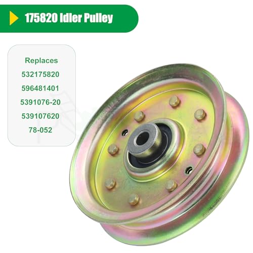 175820 Idler Pulley for Craftsman 42" 48", Husqvarna 48" Mower Deck - color: T15 1x175820