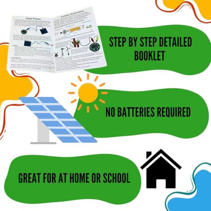 Renewable Energy STEM Kit – DIY Solar Panel & Wind Turbine Science Experiment Set | Hands-On Engineering & Electronics Learning Kit