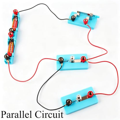 Kids Electric Circuit STEM Experiment Kit, Physics Learning Set for Series & Parallel Circuits, Teaching Supplies for Classroom & Homeschool Students (Pack of 2) - size: 5.7 x 1.25 x 3.38 inches (Pack of 2)
