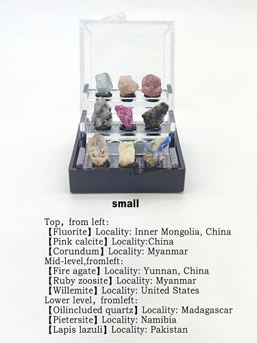 Naturally Fluorescent Mineral Specimens - Glowing Under UV - Rare Collectibles (Small) - size: Small