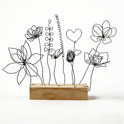 BoFUN Wire Art Flower Craft Kit for Teens & Adults Women Birthday - style: Home Deco