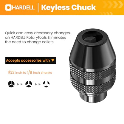 HARDELL Cordless Rotary Tool 3.7V Universal Chuck 5-Speed 71 Accessories