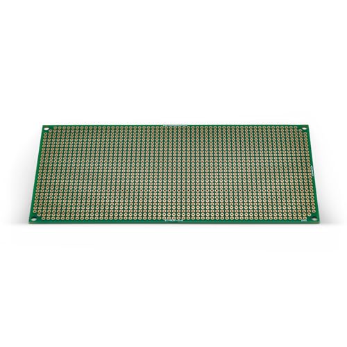 Double Sided ENIG Perf Board, PCB Board, Electronic Circuit Board for DIY Prototype Circuit, FR4, Plated Through Hole Solder Prototype Board, ST-PERF (3" x 6") - style: 3" x 6"