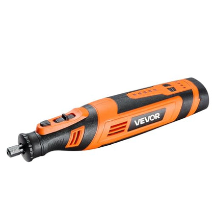 VEVOR 136-Piece Cordless Rotary Tool Kit, DC8V Portable Mini Power Rotary Tool, 5 Speeds 5000-30000RPM Multi-Purpose DIY Tools for Engraving, Sanding, Polishing, Carving, Grinding, Cutting, DIY Craft - style: 136PCS