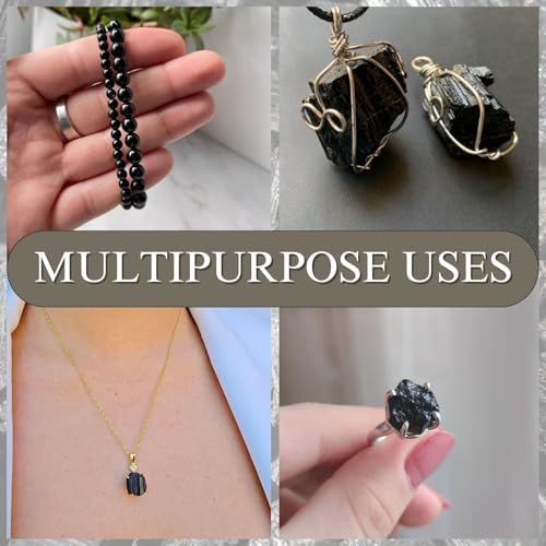 Crystals, Rocks, Crystals and Healing Stones, Witchcraft Supplies, Healing Crystals, Stones, Healing Stones, Rock Collection, Agate, Raw Stones (Black Tourmaline, 2 Pcs) - color: Black Tourmaline