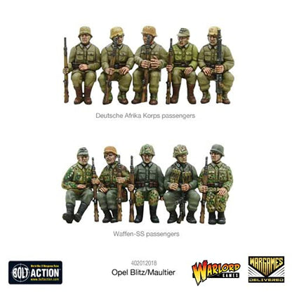 Wargames Delivered - Warlord Games Bolt Action: Tank War - Opel Blitz/Maultier, World War Two Miniatures, 28mm Scale Tank Model for Miniature Wargaming - color: Opel Blitz/Maultier