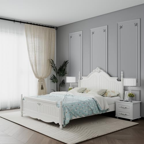 DoubleFill Wall Molding Kit Premade Molding Panel with Corner Accent, Retro - style: Fleur De Lis Style