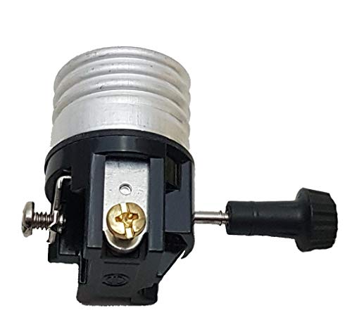 B&P Lamp® Antique Brass Socket with Matching Cord Set and Basic Hardware - color: Antique Brass