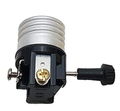 B&P Lamp® Antique Bronze Socket with Matching Cord Set and Basic Hardware - color: Antique Bronze